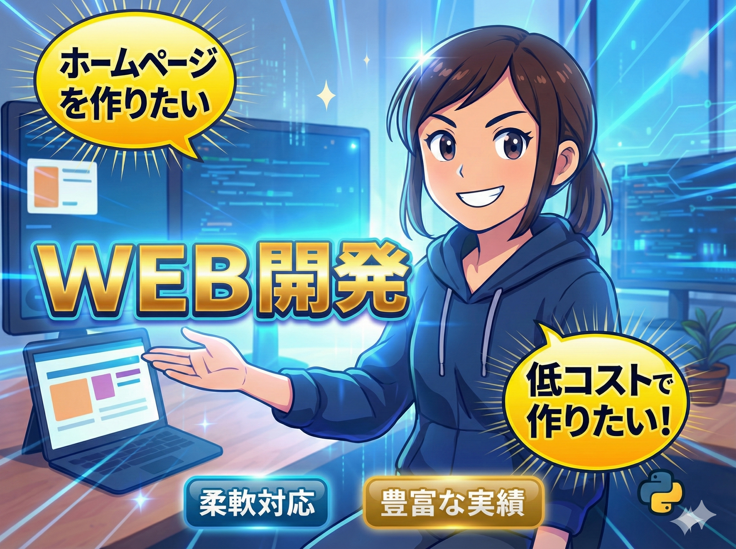 楽々業務を実現するシステムを構築します