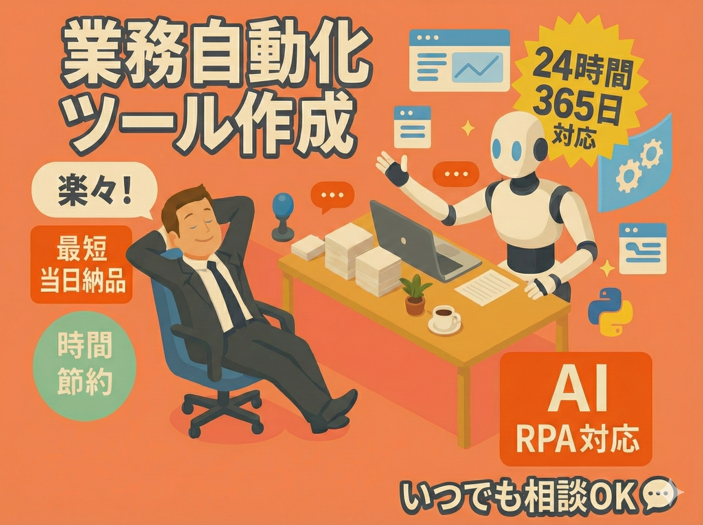 自動化業務で時間を節約します