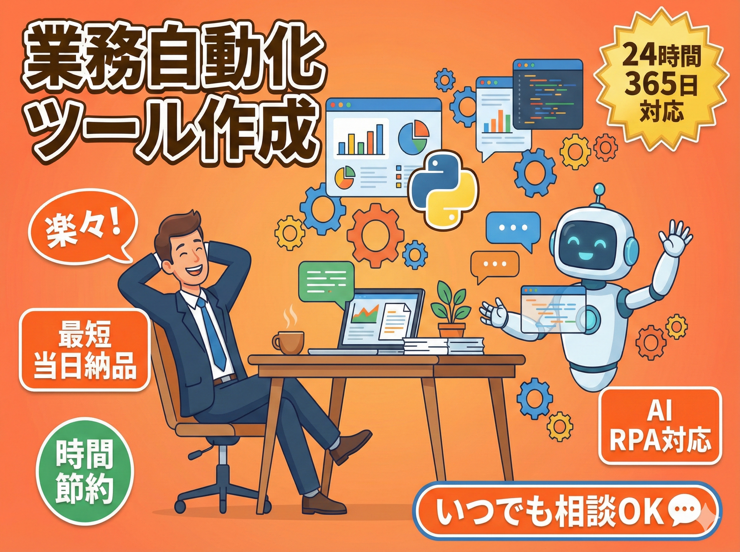 自動化業務で時間を節約します