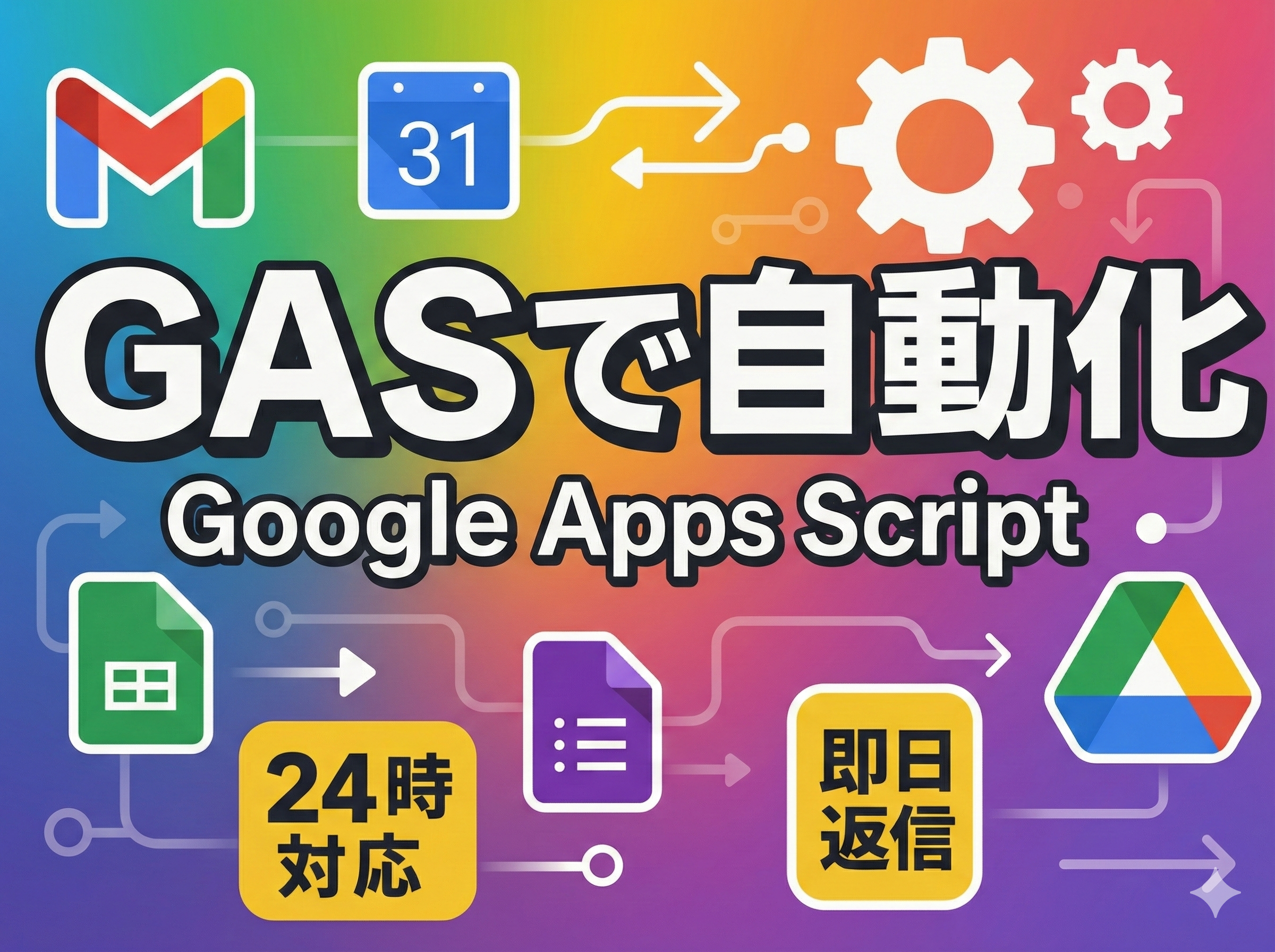 GASで業務効率化！即日対応で自動化実現します