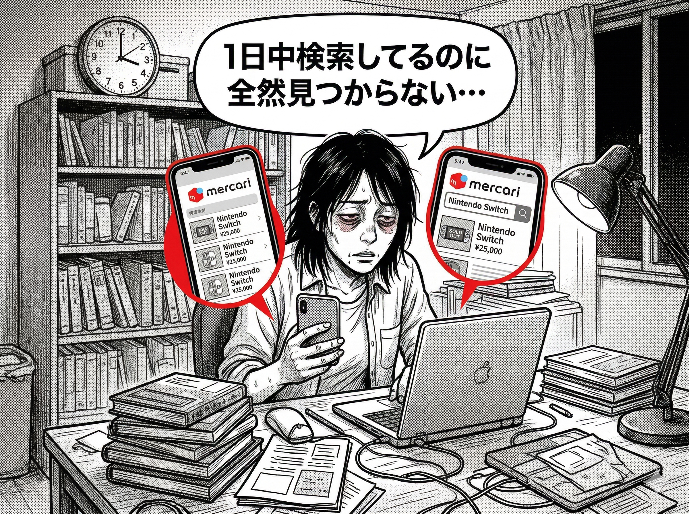 フリマアプリの新着商品をLINEに自動通知します サムネイル